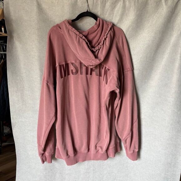 Gymshark Power Washed Hoodie Oversized Rose Brown Men’s size XXL Big and Tall - Picture 4 of 8